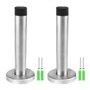 JaneYi (2 Pièces) Butées de Porte Arrêt de Porte en Inox Ø49x120mm Lourd Devoir Mur Butoir de Porte avec Amortisseur de Bruit Ca