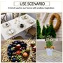 SNAGAROG 4 PCS Napperon de Table Decoratif en PVC 38x38cm Set de Table Antidérapant Bateausous Plat de Table Decoratif Dessous A