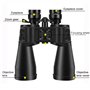 Borwolf 10–48 Fois Fort Grossissement HD Professionnel Jumelles Zoom 10–380 x 100 Télescope