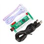 EG Starts classique Arcade Contest Kit de bricolage USB Encoder Pour PC Joystick + Chrome LED éclairé bouton 1 et 2 joueurs Bout