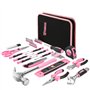 DEKO Kit d'outils ménagers rose 71 pièces