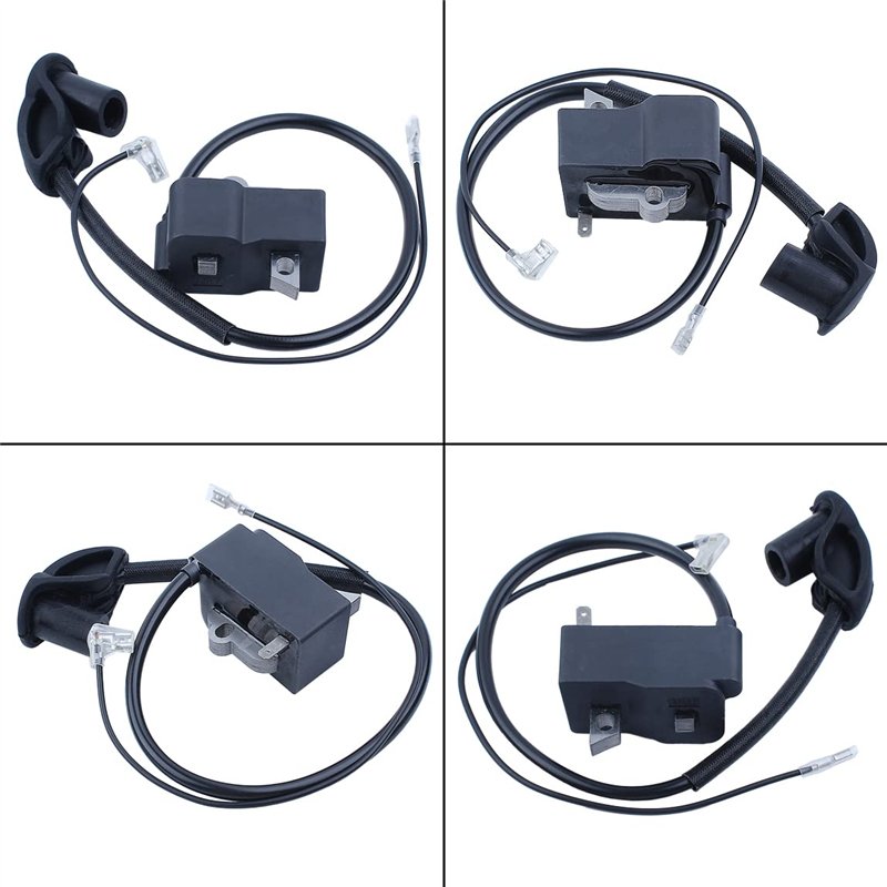 Image secondaire de Adefol Carburateur et Bobine d'allumage pour Stihl FS120 FS200 FS250 FS300 FS350 Debroussailleuse, Carburateur + Module de Bobin