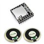 KeeYees Mini MP3 DFPlayer Player Module avec Haut-Parleur Ronde 2W 8Ohm pour Bricolage Compatible avec Arduino