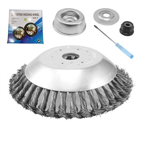 Viabrico Tête Brosse Désherbage pour Débroussailleuse