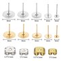 100 Paires Earring Posts Pad, Poteaux Plat de Boucle d'oreille, Boucles d'oreilles en Acier Inoxydable, pour la Fabrication de B