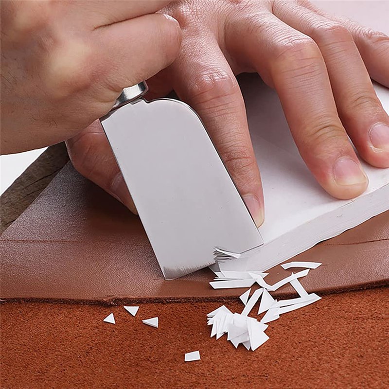 Image secondaire de Zhioudz 2 Couteau à DéCouper En Cuir Outil De Biseautage Pour Cuir, Contenant 2 Tailles De En Cuir Couteau à Parer, Biseau En Cu