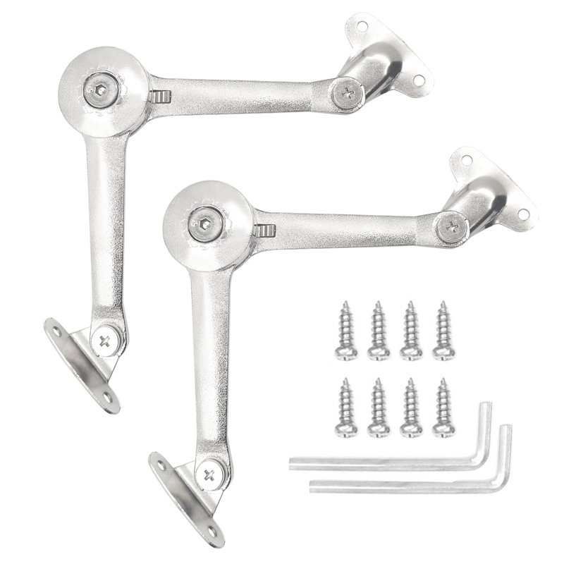 XNJIHWA 2Pcs Charnière de Couvercle Compas Meuble 40Lbs Ascenseur Réglable de Charnière de Support Alliage de Zinc pour Porte D'a