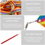 HONGXIN-SHOP Rubans de Gymnastique Rythmique et Danse - Tige de Streamer Baton Tournoyant - Art pour Enfants et Danse Artistique