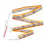 HONGXIN-SHOP Rubans de Gymnastique Rythmique et Danse - Tige de Streamer Baton Tournoyant - Art pour Enfants et Danse Artistique