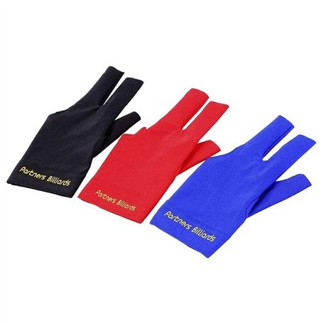 POFET Lot de 4 Gants de Queue de Billard élastiques en Lycra pour Main Gauche à 3 Doigts pour tireurs