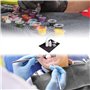 125 pcs bavoirs dentaires noirs, bavoirs de tatouage imperméables jetables de qualité supérieure Unihuby, couvertures de table d