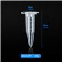 Chudian 500Pcs 1.5ml Tube à Centrifuger en Plastique,Tubes à Essai en Plastique pour Centrifugeuse Flacon avec Couvercle Transpa