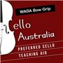 WADA Bow Grip Aide à la prise d'archet de violoncelle - Pour toutes les tailles - Facile à installer - Position détendue de l'ar