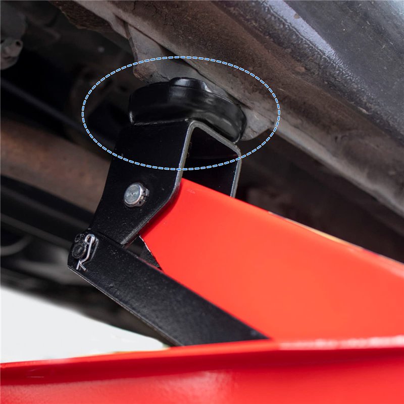 Image secondaire de Bloc de Cric 2 Pcs Adaptateur en Caoutchouc pour BMW - Pad de Support et Coussin de Levage pour la Protection de la Voiture, Noir