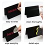 aupawdy 4 PCS Mini Petite Ardoise Craie Noir Double Face Rectangulaires Ardoise Restaurant plan de table Mariage Ardoise Blanche