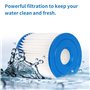 YanBan Lot de 2 Cartouches filtrantes de Rechange compatibles avec Intex 28601/28602 Les Pompes de Filtration, pour Intex Type H