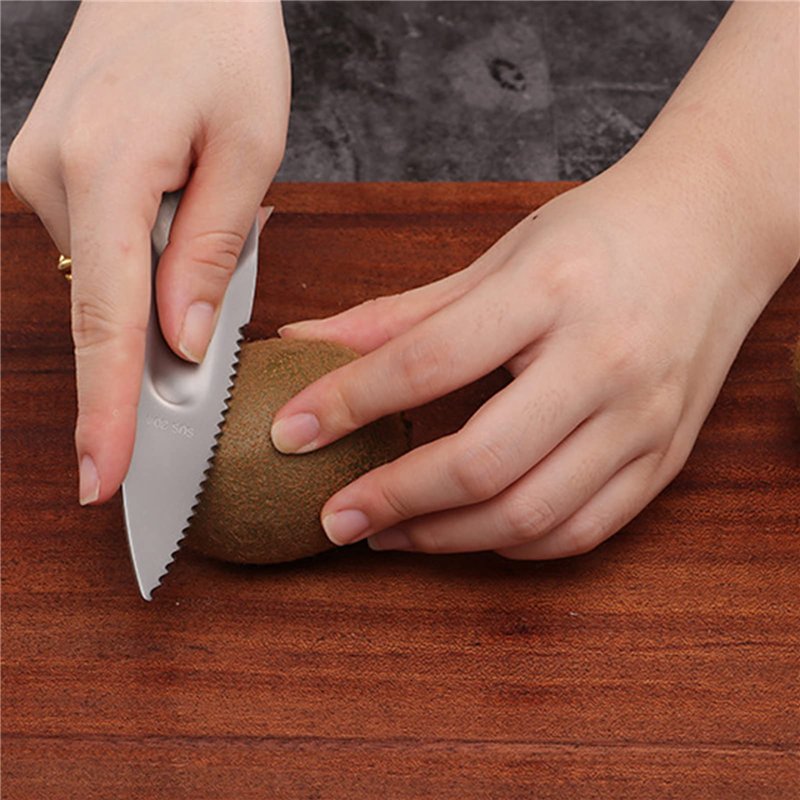 Image secondaire de Outil cuillère à fruits en acier inoxydable Gadget de fruits Coupe éplucheur Couteau à légumes Cuillère à fruits Couteau Convien