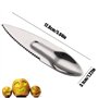 Outil cuillère à fruits en acier inoxydable Gadget de fruits Coupe éplucheur Couteau à légumes Cuillère à fruits Couteau Convien