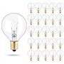 25 PCS E12 Ampoules en Verre Ampoules Globe G40 7W Globe Ampoule Extérieure Résistance à l