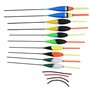 MAGT Flotteur Peche Carpe Flotteur De Pêche 10Pcs Flotteurs De Pêche Colorés À La Carpe Bobbers Crochets d'eau Douce Floating Ta