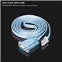 Cisco Câble De Console Câble Série Rj45 à DB9 et RS232 à USB (2 en 1) Pour Périphérique Cisco 1.8M + 1M