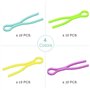 ZHjuju Porte-Fil de canette,40 Pièces Pinces Bobines Fil, 4 Color Porte Canette en Plastique Canette colorés Porte-Fil pour Brod