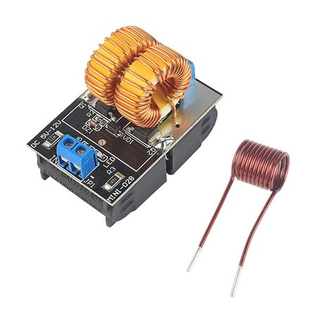 DollaTek 5~12V ZVS Alimentation de Chauffage par Induction Basse Tension avec Module de Carte de Commande avec Bobine
