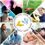12 Paires Bouchons d'oreille en Silicone, Réutilisables Bouchons d'oreille de Nager, Imperméable Bouchons d'oreille pour Dormir 