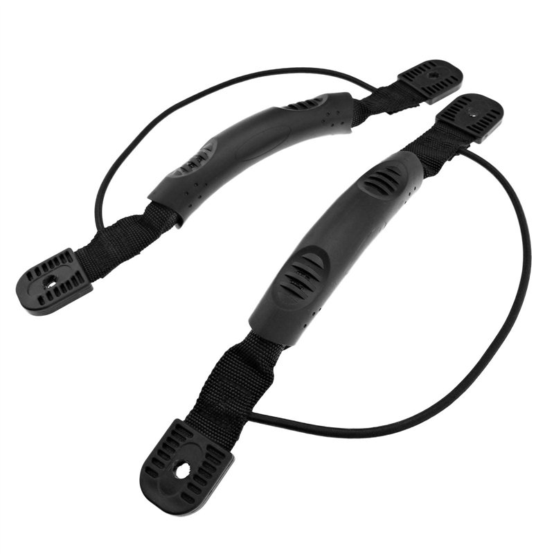 OTOTEC Lot de 2 poignées de Transport à Trou Unique pour Kayak canoë Bateau avec écrou et rondelle Noir