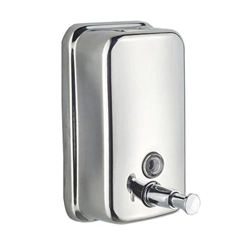 OFKPO 500ml Distributeur de Savon Mural, Distributeur de Savon Salle de Bain en Acier Inoxydable ou Cuisine Boîte de Savon Liqui