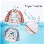 ElecMotive Lot de 3 Bavoir Etanche à Manchs Longue Tablier d'Alimentation de Jeu/de Peinture Bavoir Imperméable 6-36 mois