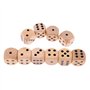 SM SunniMix 10pcs Dés en Bois 3cm - Bois