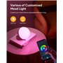 Hifree Lampe de Table Intelligente, Lampes de Chevet Compatibles avec Alexa et Google Home, Lampe Tactile à Changement de Couleu
