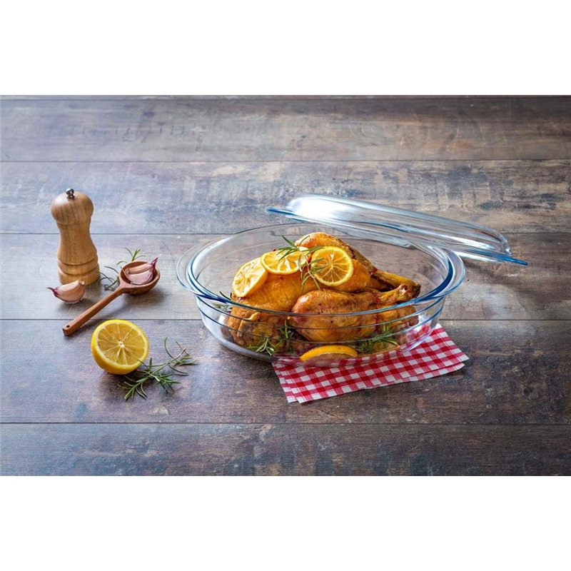 Image secondaire de Ô cuisine cocotte Ovale en Verre Borosilicate 3L