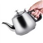 Wifehelper 1.5L / 2L Théière en Acier Inoxydable Poêle Théière Cafetière Théière Bouilloire avec Filtre À Thé Accessoires Famill