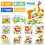 Jouet Enfant 3 Ans Jeux Enfant Puzzle 3D Etabli Jeux Educatif de Société Cadeau Fille 3 4 5 Ans avec Perceuse Électronique Jeu M