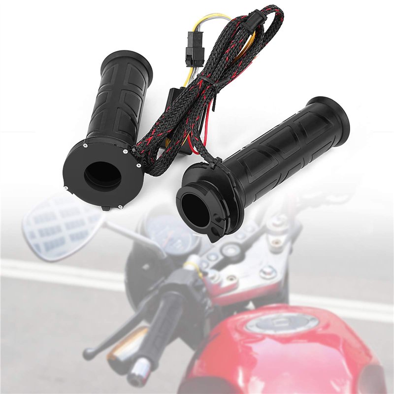 1 Paire Poignées de Guidon Chauffante de Motorcycle