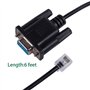 Câble adaptateur DB9 série RS232 vers RJ12 6P6C pour APC PDU 940-0144A
