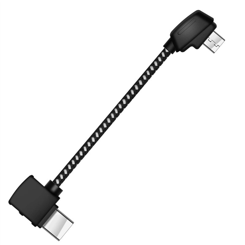 LYONGTECH Câble de télécommande Micro AB vers USB C 9,1 cm pour DJI Mini SE, Mavic Mini, Mavic 2 Pro Zoom/Mavic Air/Mavic Pro Pl