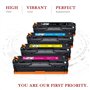 Toner Kingdom Cartouche de Toner Compatible pour HP 131X CF210X CF210A 131A pour HP Laserjet Pro 200 Color M251n M251nw M276nw, 