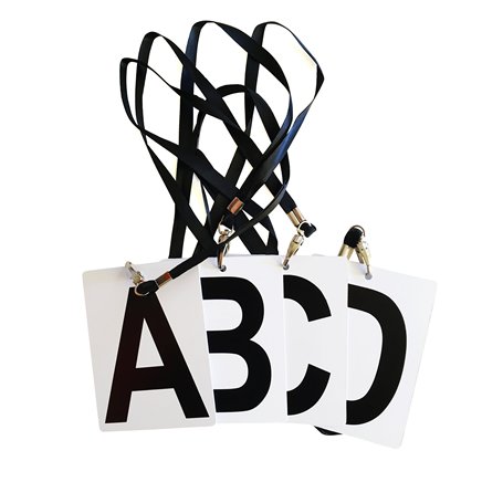 Cartes de Handball pour marquage de la sofficité ABCD avec Bande