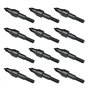 Namvo 12pcs 100grn Black Screw in Practice Broadheads Arrowheads