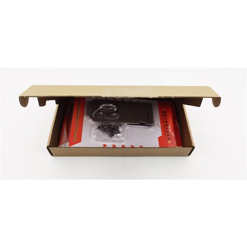 Image secondaire de Loquet de Cadenas Agrafe,2 Pièces Porte Fermoir Verrou de Porte Moraillon De Verrou en Acier Inoxydable 4 Pouces Avec Des Vis Ve