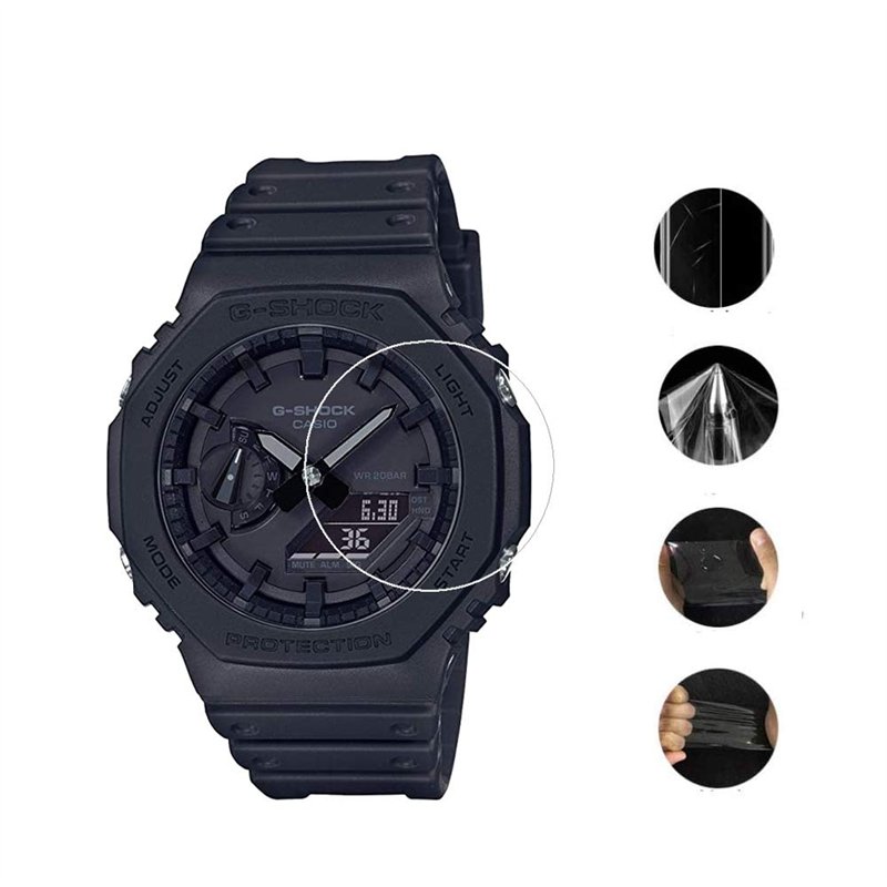 Image secondaire de Zshion Lot de 2 films de protection d'écran pour Casio G-Shock GA-2100