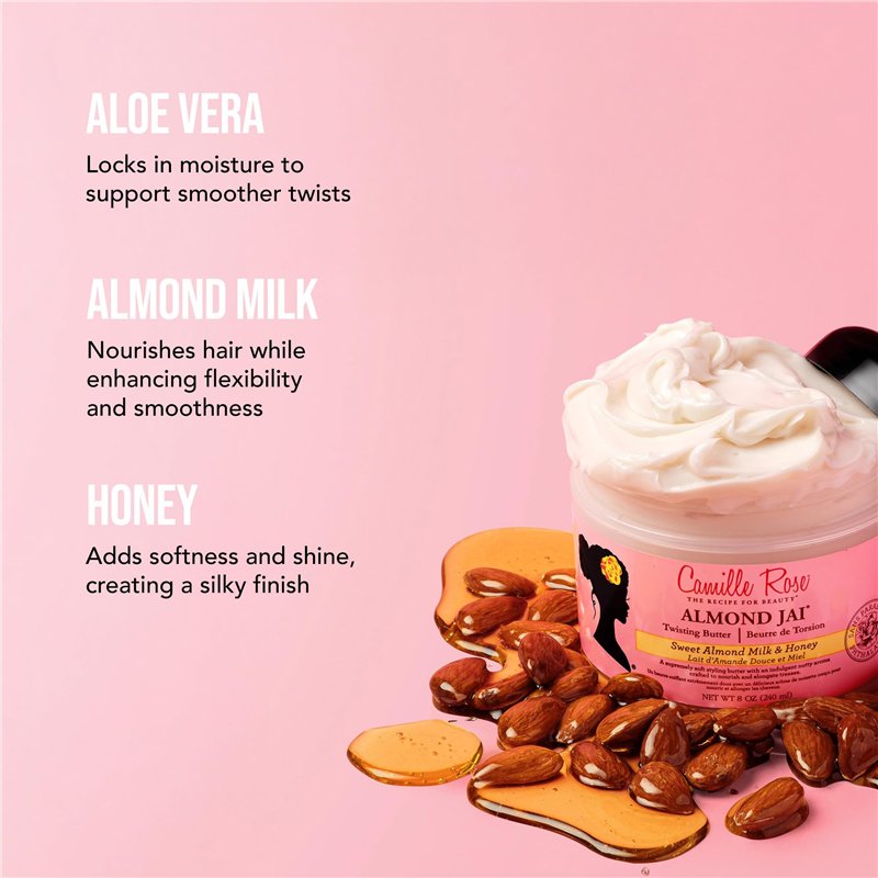 Image secondaire de Camille Rose Naturals Almond Jai Twisting Butter, 8 Ounce/240 ml by Camille Rose