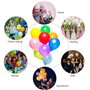 100 Ballons Latex Ballons Multicolore Ballons Ballons De Baudruche Ballon Anniversaire Ballon Helium Colorés Hélium Ballons Gonf