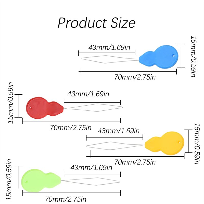Image secondaire de 12 Pcs Enfile-Aiguilles, Enfile-Aiguilles en Plastique pour Couture, Plastique DIY Enfile-Fil, Point de Croix Enfile-Aiguilles, 