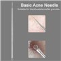 Rnitle 5 Pièces Blackhead Remover Outil,Pimple Extractor Acne aiguille Blackhead Remover Set,d’extracteur de point-noir,Acier In