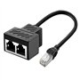 Adaptateur répartiteur de câble Ethernet RJ45