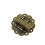 Cadenas Loquet Hasp Boucle Serrure - Vintage Design Alloy Latch Retro Style Mini avec vis et clé, à verrou rétro pour boîte bijo